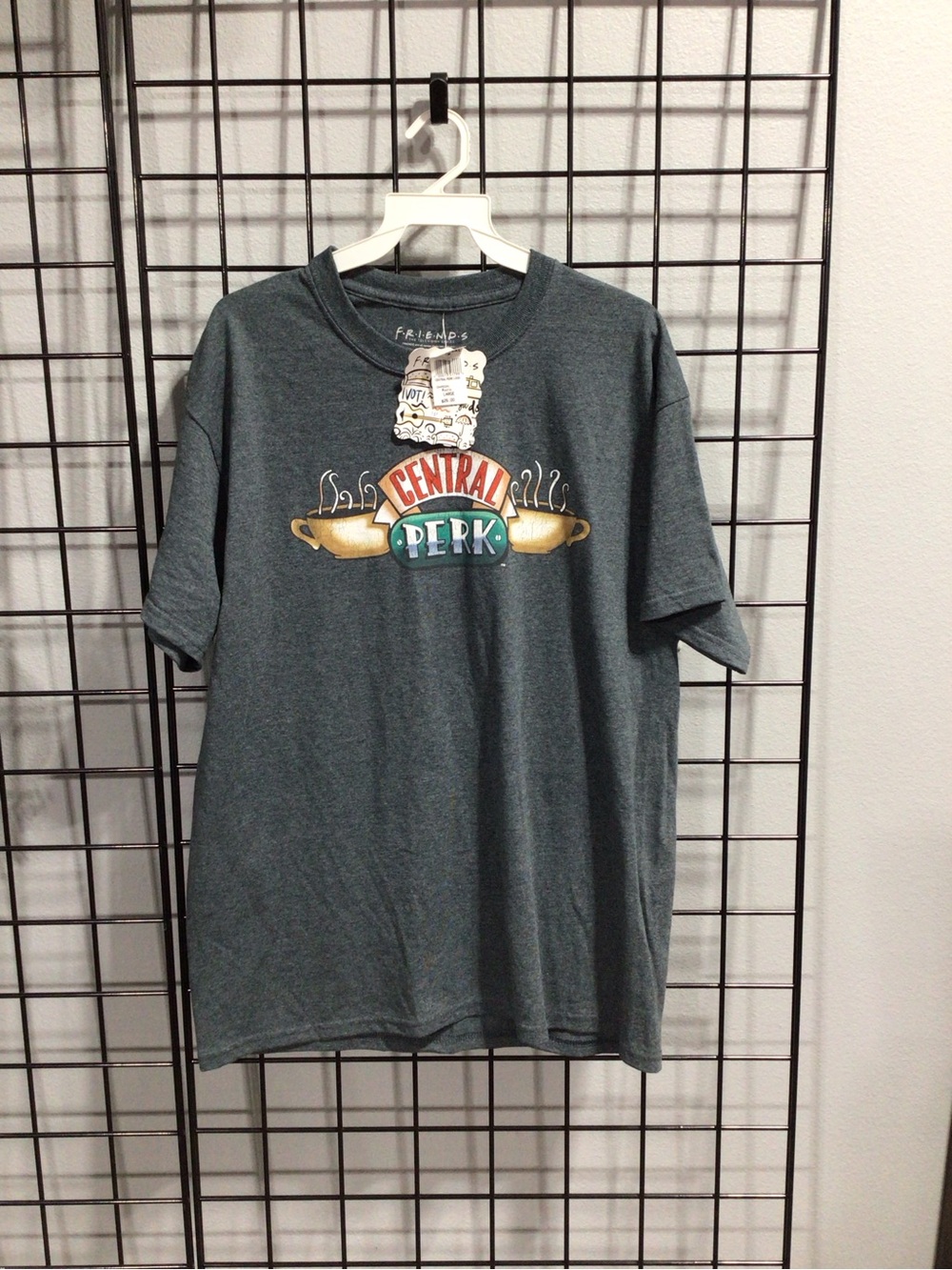 FRIENDS Central Perk Logo Tee - Dark Heather Gray